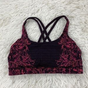 Lululemon Energy Bra Infinity Energy Bra Glossy Black